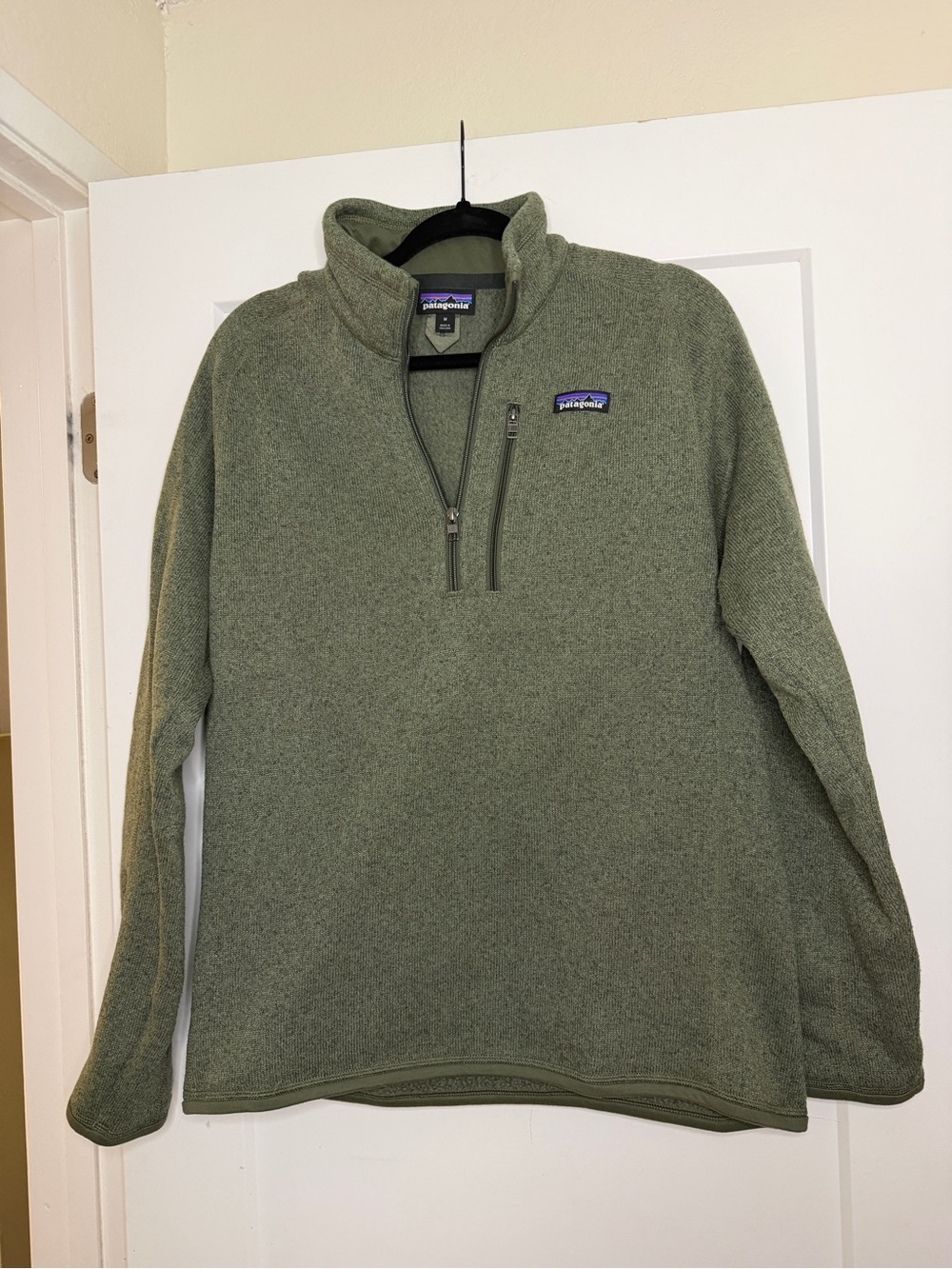 Patagonia Men’s Quarter-Zip Fleece Pullover - Olive